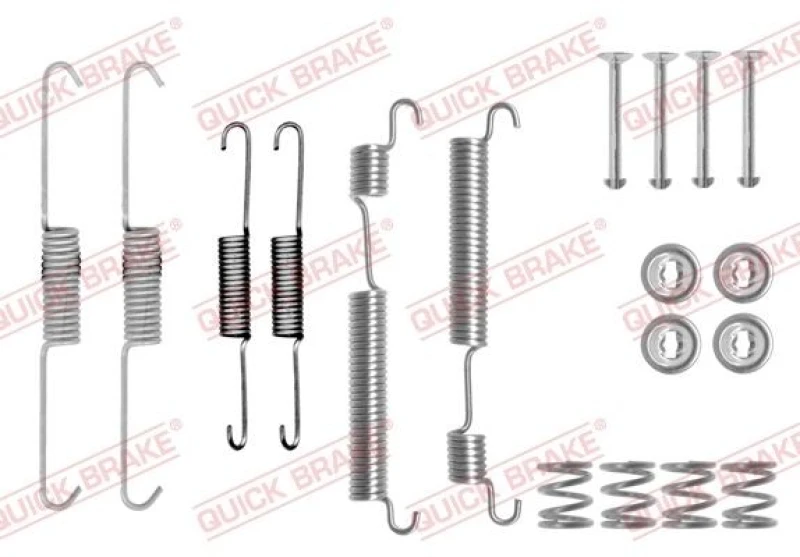 Image of QUICK BRAKE Brake shoe fitting kit QUICK BRAKE 105-0770
