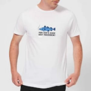 Image of Plain Lazy for Cod's Sake Mens T-Shirt - White - S