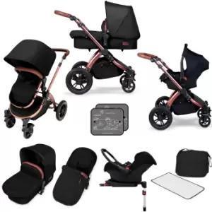 image of Ickle bubba Special Edition Stomp V4 All In One Travel System & Isofix Base - Midnight Bronze