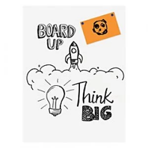 Image of Legamaster Wall Mountable Magnetic Whiteboard Lacquered Steel Board-Up 100 x 75 cm