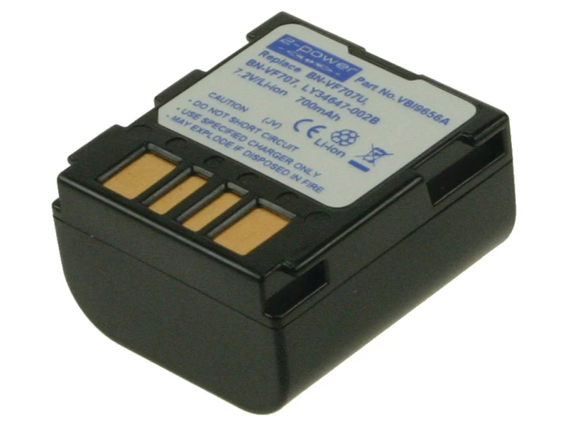 Image of 2-Power Camcorder Battery 7.2V 750mAh
