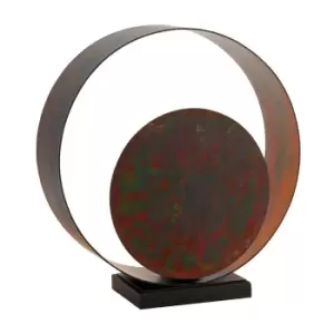 Image of Hand Finished Bronze Patina Table Lamp Light - Dark Bronze Base - Inline Switch