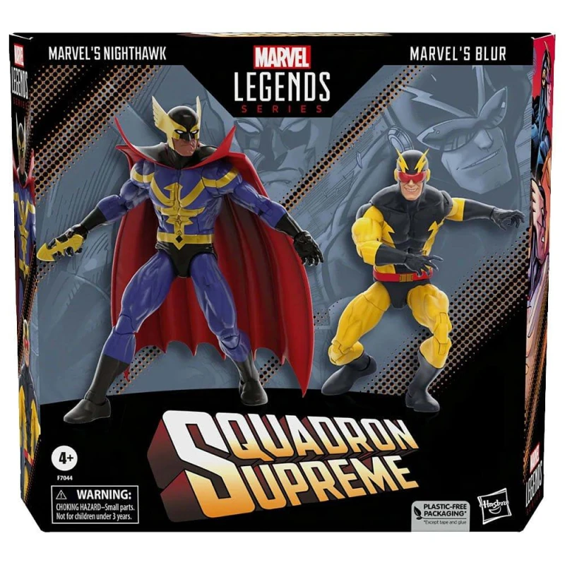 Image of Hasbro Marvel Legends Series Marvel's Nighthawk and Marvel's Blur