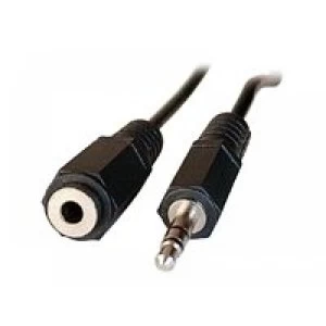 image of Stereo audio extension cord 3.5-mm jacks male/ female- 3 m