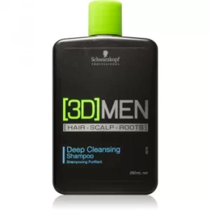 Image of Schwarzkopf Professional [3D] Men Deep Cleanse Clarifying Shampoo 250ml
