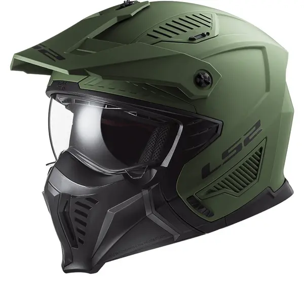 Image of LS2 OF606 Drifter Solid Matt Military Green 06 Multi Helmet Size XS