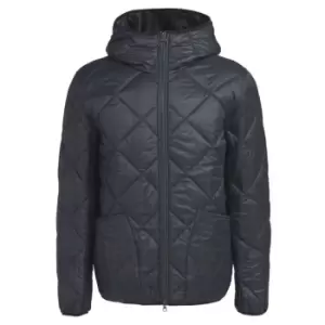 Image of Barbour Hooded Liddesdale Quilted Jacket - Black