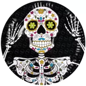 Image of Day Of The Dead Plates (Set Of 6)