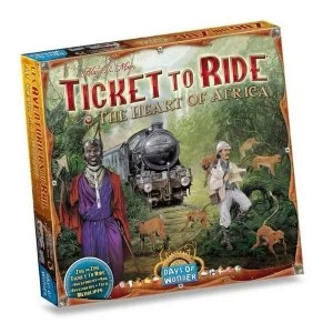 Image of Ticket To Ride Map The Heart of Africa Board Game