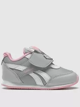 Image of Reebok Infant Girls Royal Classic Jogger 2.0 Kc, Light Grey, Size 3.5