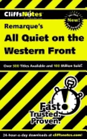 Image of cliffsnotes on remarques all quiet on the western front