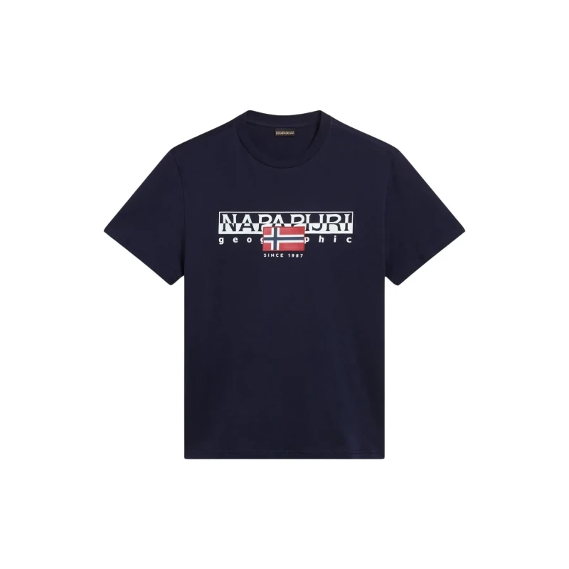 Image of T-Shirt Napapijri Aylmer Bleu Male M