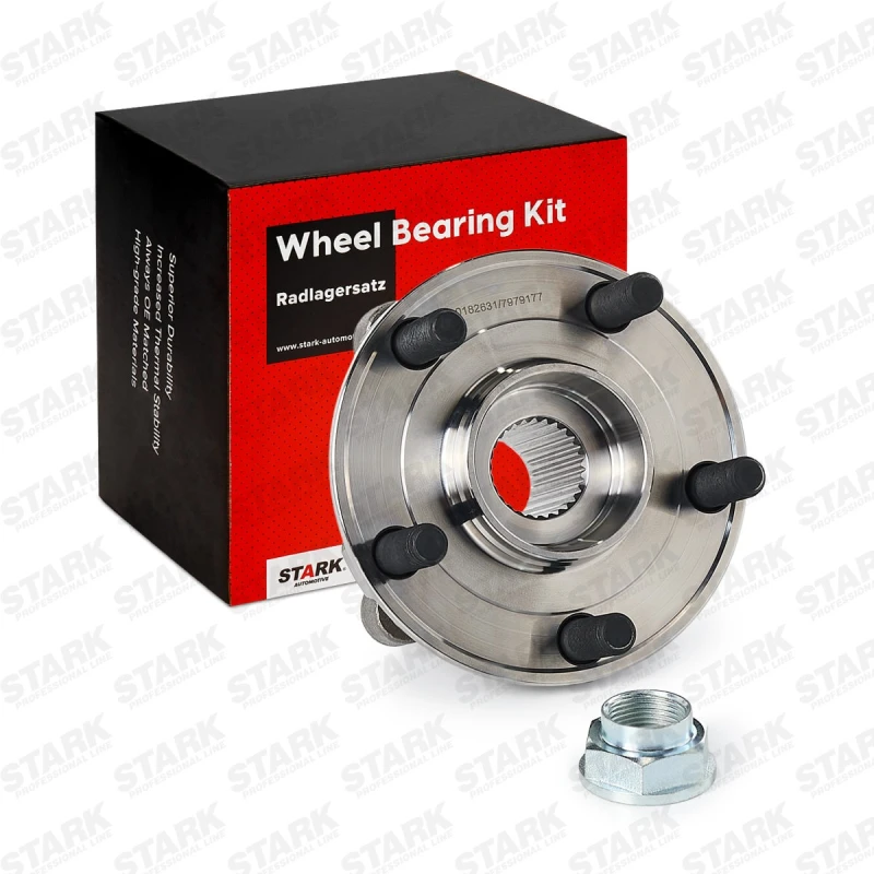 Image of STARK SKWB-0180564 Wheel bearing kit Front axle both sides, with integrated magnetic sensor ring Wheel Bearing Kit (654)