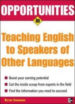 Image of Opportunities in Teaching English to Speakers of Other Languages by Blythe Camenson Paperback