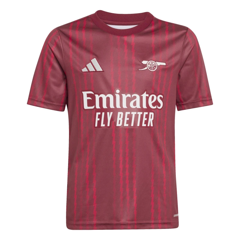 Image of adidas Unisex Kids Arsenal Short Sleeve T-Shirt Red/Orange unisex 7-8 Years