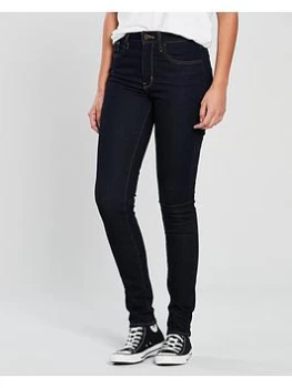 image of Levis 721 High Rise Skinny Jeans - Indigo, To The Nine, Size 29, Inside Leg 30, Women