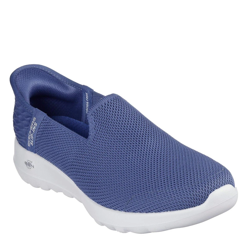 Image of Skechers Womens Go Walk Joy Vela Slip-On Trainers Bl Tex/Tr female 4 (37)
