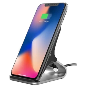 Image of Universal Fast Charging QI Wireless Charging Stand Black