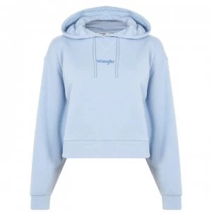 image of Wrangler Cropped OTH Hoodie - Cashmere Blue