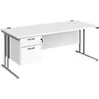 image of Dams International Desk MC18P2SWH 1,800 x 800 x 725 mm