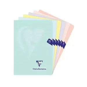 Image of Clairefontaine Mimesys Notebook Lined 48 Sheets A5 Pack of 10 308686C