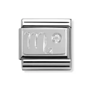 image of Nomination Classic Silver & CZ Scorpio Charm