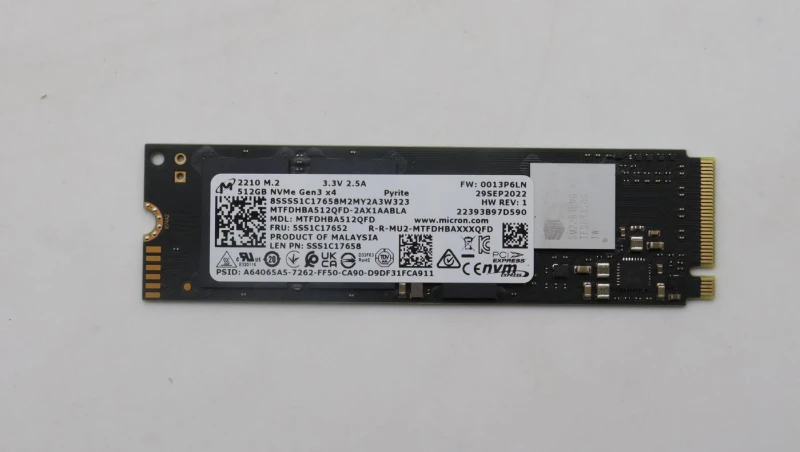 Image of Lenovo 512G M.2 PCIe NVMe QLC SSD