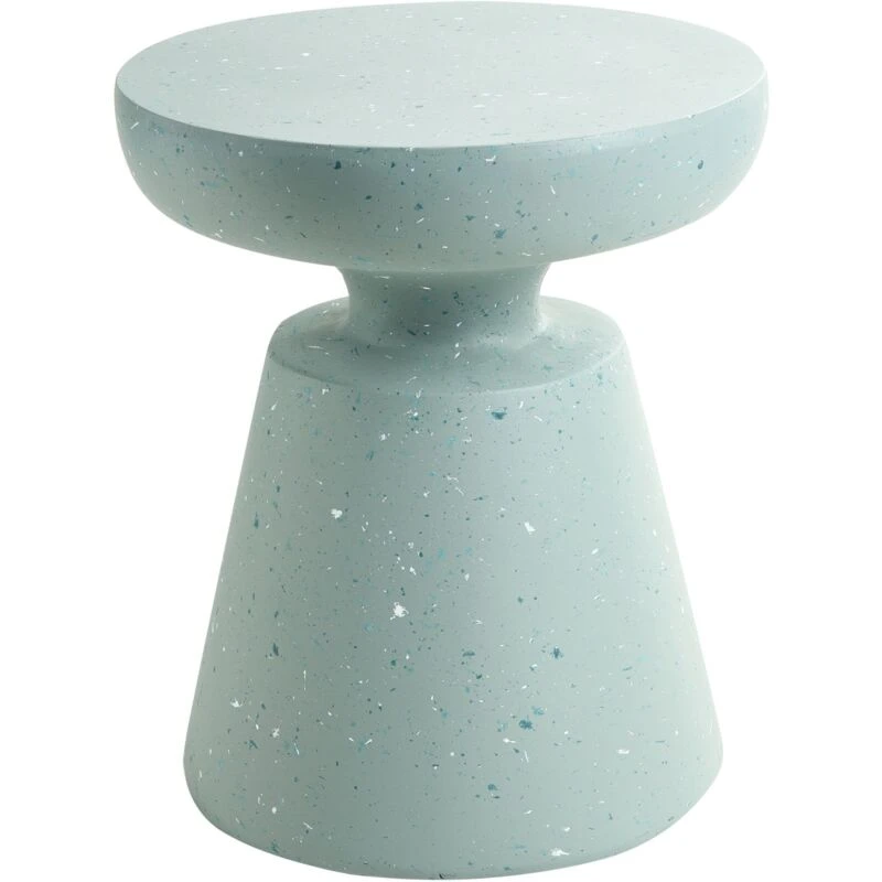 Image of Beliani Side Table Mincio 45cm 45cm Terrazzo Effect Green Terrazzo