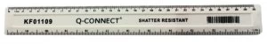 Image of QConnect 30cm shatterproof ruler - White