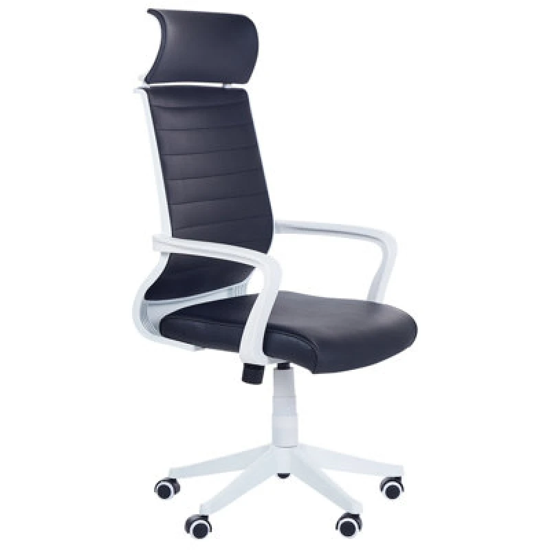 Image of Beliani Office Chair Leader Faux Leather Black