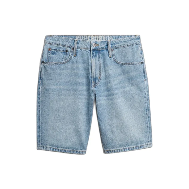 Image of Superdry Straight shorts Superdry Vintage Bleu Male 32