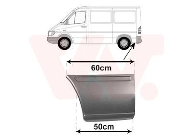 Image of VAN WEZEL Side panel VAN WEZEL 3075143