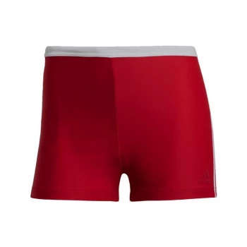 image of adidas 3-Stripes Swim Briefs Mens - Team Victory Red / White