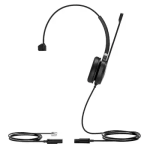 Image of Yealink YHS36 Headset Wired Head-band Calls/Music Black, Silver