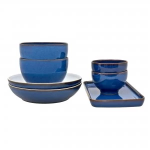 image of Denby Imperial Blue 7 Piece Takeaway Set