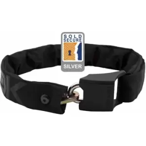 Image of Original V1.5 WEARABLE CHAIN LOCK 8MM X 90CM - WAIST 24-44 INCHES (SILVER SOLD SECURE): BLACK 8MM X 90CM - HLV150AB - Hiplok