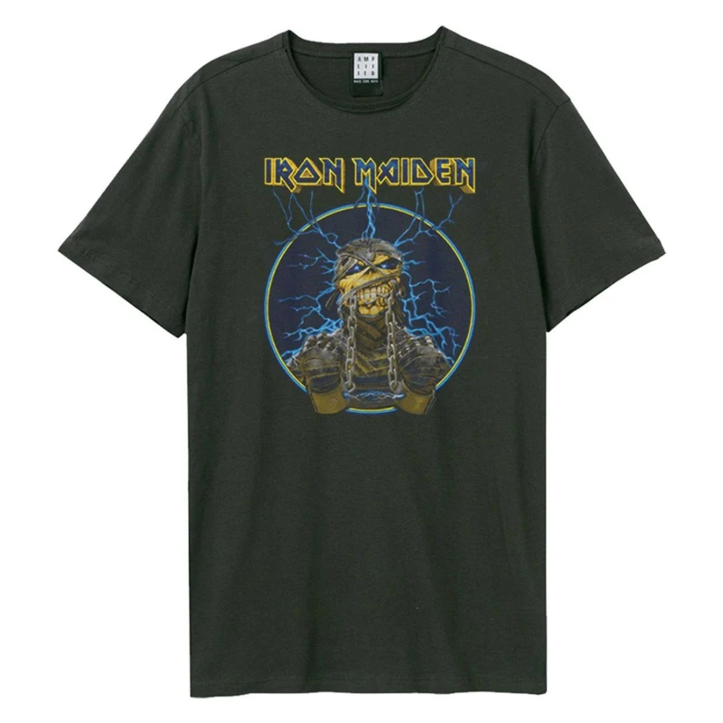Image of Amplified Amplified Men Mummy Iron Maiden T-Shirt in Charcoal Size: X-Small Charcoal XS Male 5063377359817