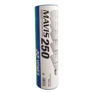 image of Yonex Mavis 250 Shuttles - Tube of 6 - White