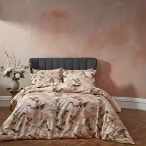 Image of Flyway Exotic Piped Duvet Cover Set Blush, Blush / King