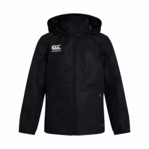 Image of Canterbury Teen Vaposhield Full Zip Rain Jacket Black 14 Years