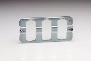 Image of Varilight 3-Gang Twin Grid Frame (Yoke) - Z3PGRID3