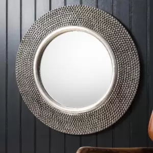 Image of Danbury Mirror 80cm Silver