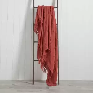 Image of Motti 140cm x 180cm Throw Red