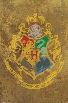 Image of Harry Potter Hogwarts Crest Poster multicolour