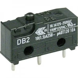 image of Cherry Switches Microswitch DB2C C1AA 250 V AC 10 A 1 x OnOn momentary