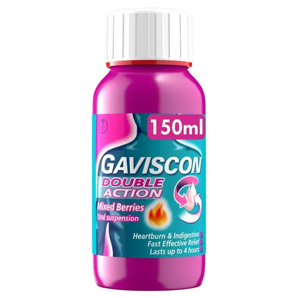 Image of Gaviscon Double Action Mixed Berries Flavour Liquid 150ml