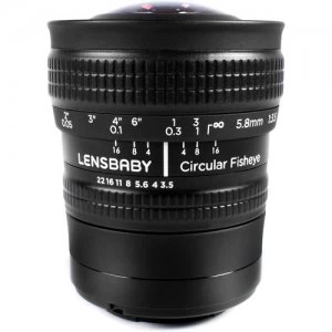 Image of Lensbaby Circular Fisheye 5.8mm Lens for Fuji X