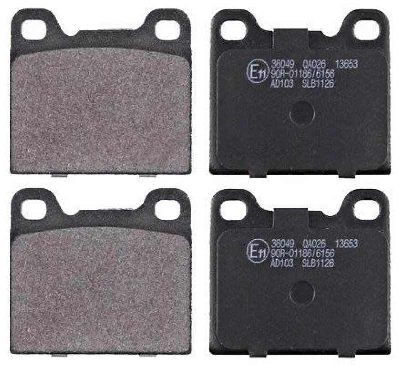 Image of A.B.S. 36049 Brake pad set without integrated wear sensor Brake Pad Set,disc brake (402)