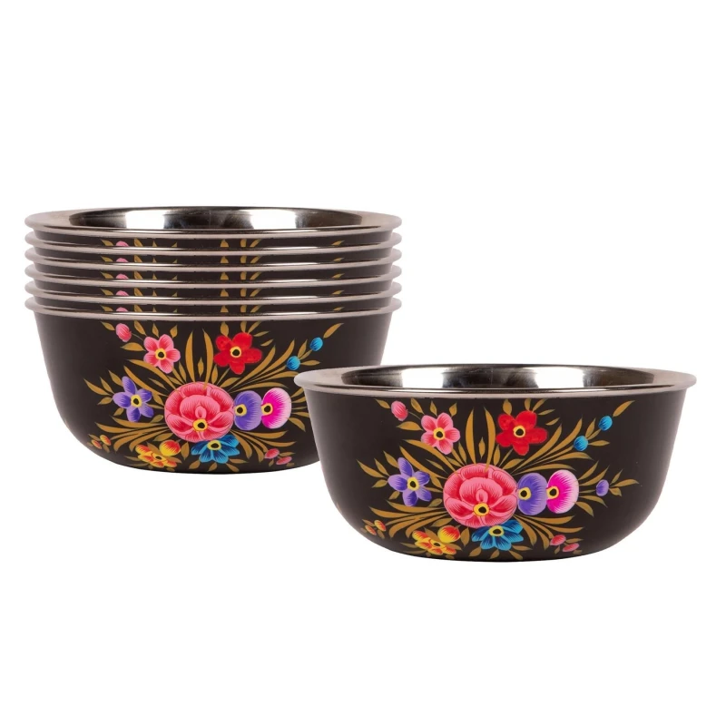 Image of Billycan Picnic Bowls - 16.5Cm - Carbon Pansy - Pack Of 6