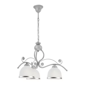 Image of Retro Ii New Colours Multi Arm Floor Lamp Silver, 3x E27